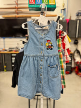 Load image into Gallery viewer, Vintage Disney Minnie Mouse Cheer Girl Denim Dress 4T (100cm)