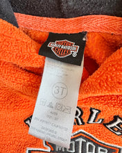 Load image into Gallery viewer, USED Harley Davidson Orange Fleece Hoodie 3T (95cm)