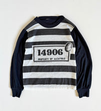画像をギャラリービューアに読み込む, Vintage 1989 Jail Striped Long Sleeve Tee Kids 6 (110-120cm)
