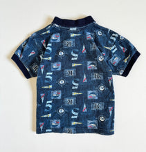 Load image into Gallery viewer, Vintage OshKosh B’gosh Sailing AOP Polo Shirt 3T (95cm)
