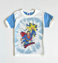 画像をギャラリービューアに読み込む, Vintage Superman Ringer T-shirt 4T (100cm)