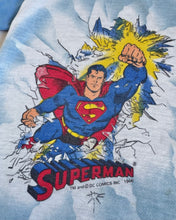 画像をギャラリービューアに読み込む, Vintage Superman Ringer T-shirt 4T (100cm)