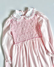 画像をギャラリービューアに読み込む, Vintage Polly Flinders Pink Smocked Dress Kids 7 (120cm)