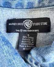 画像をギャラリービューアに読み込む, Vintage 1996 Warner Bros. Looney Tunes Embroidery Denim Vest Adult S (150-160cm)