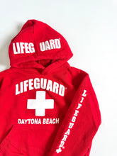 画像をギャラリービューアに読み込む, USED Life Guard Daytona Beach Hoodie Sweatshirt Kids S (7/8) 120-125cm