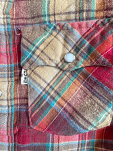 Load image into Gallery viewer, Vintage Levi’s White Tab Brown Plaids Shirt Size Kids Slim 6 (100-110cm)