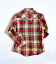 Load image into Gallery viewer, Vintage Levi’s White Tab Brown Plaids Shirt Size Kids Slim 6 (100-110cm)