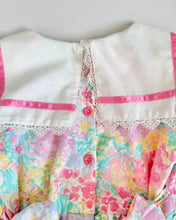 Load image into Gallery viewer, Vintage Handmade Pastel Floral Dress Kids 6 (115-120)