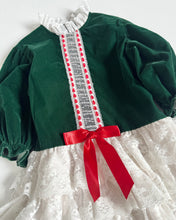 Load image into Gallery viewer, Vintage Velvet/Lace Dress 4/5T (100-110cm)