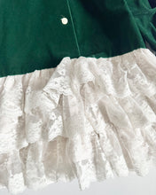 Load image into Gallery viewer, Vintage Velvet/Lace Dress 4/5T (100-110cm)