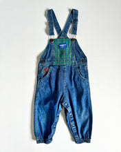 Load image into Gallery viewer, Vintage OshKosh B’gosh Denim/Plaids Overall 3T (95cm)
