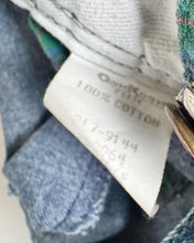 Load image into Gallery viewer, Vintage OshKosh B’gosh Denim/Plaids Overall 3T (95cm)