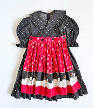 Load image into Gallery viewer, Vintage Daisy Kingdom Polar Bear×Dots Apron Dress Kids 6 (120cm)