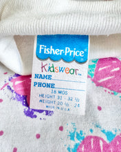Load image into Gallery viewer, Vintage New(Deadstock) FIsher Price Heart AOP Turtleneck Bodysuit 18M (80cm)