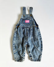 Load image into Gallery viewer, Vintage OshKosh Acid Wash Bubble Denim Overall 12M (75cm)