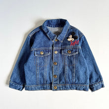Load image into Gallery viewer, Vintage Disney Micke Mouse Denim Jacket 2T (90cm)