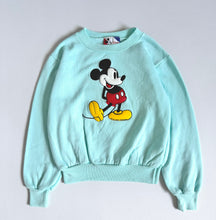 Load image into Gallery viewer, Vintage Disney Mickey Mouse Mint Sweatshirt Youth S/7 (120-125cm)