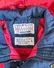 Load image into Gallery viewer, Vintage MLB/Starter Atlanta Braves Nylon Puffer Hoodie Jacket Kids S/5-6T (110-120cm)