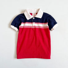 画像をギャラリービューアに読み込む, Vintage Heatlth-Tex Striped Collar Shirts 3/4 (95-100cm)