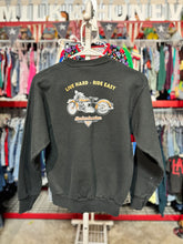 Load image into Gallery viewer, USED Harley Davidson Cafe Las Vegas Sweatshirt Black Youth L/14-16 (150cm)