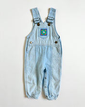 画像をギャラリービューアに読み込む, Vintage Liberty Striped Denim Overall 18M (80cm)