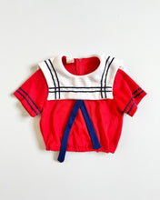 Load image into Gallery viewer, Vintage Sailor Top and Skirt Set 5T (100-110cm)
