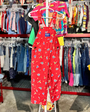Load image into Gallery viewer, Vintage OshKosh B’gosh Yacht Print Overall Red 4T (100cm)