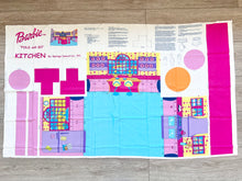 Load image into Gallery viewer, 2002 Barbie Fold and Go Fabric Panel Doll House “Kitchen”