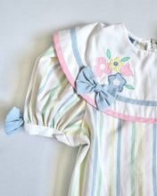 画像をギャラリービューアに読み込む, Vintage Melissa Jackson Pastel Striped Dress 5T (110cm)