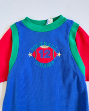 画像をギャラリービューアに読み込む, Vintage Health-Tex “Football Champion” Polo Jumpsuit 18M (80cm)