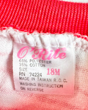 Load image into Gallery viewer, Vintage Tennis Raccoon Striped Rompers 18M (80cm)