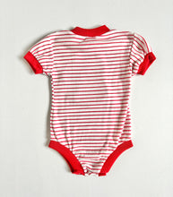 Load image into Gallery viewer, Vintage Tennis Raccoon Striped Rompers 18M (80cm)