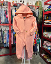 画像をギャラリービューアに読み込む, USED Carhartt Sweatshirt Romper Peach Pink 12M (70-75cm)
