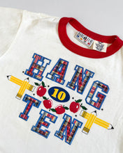 Load image into Gallery viewer, Vintage Hang Ten 10 School Crop T-shirt Youth L/8-10 (130-140cm)