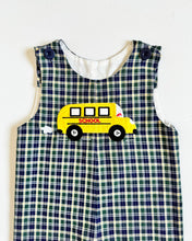 Load image into Gallery viewer, Vintage School Bus/Plaids Jumpsuit 12M (80cm)