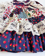 Load image into Gallery viewer, Vintage Apple/Teddy Bear Frill Apron Dress 3T (95cm)