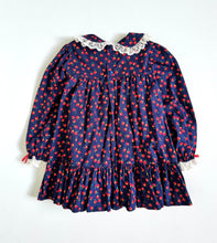 Load image into Gallery viewer, Vintage Apple/Teddy Bear Frill Apron Dress 3T (95cm)