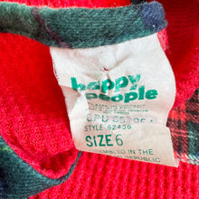 Load image into Gallery viewer, Vintage ‘70s Plaids×Waffle Rompers Size 6 (100-110cm)
