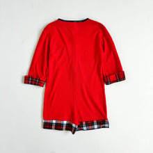 Load image into Gallery viewer, Vintage ‘70s Plaids×Waffle Rompers Size 6 (100-110cm)