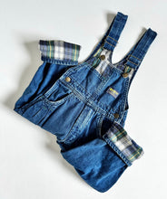 Load image into Gallery viewer, Vintage OshKosh Denim/Plaid Overall 6 (115-120cm)