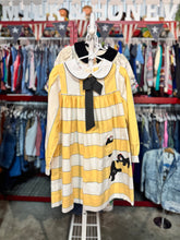 画像をギャラリービューアに読み込む, Vintage Yellow Striped×Bear Dress Kids 6 (120cm)