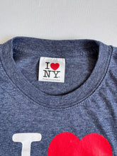 画像をギャラリービューアに読み込む, USED I LOVE NY Official Heather Navy Blue T-shirt Kids 6 (110cm)