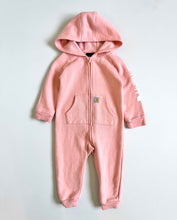 画像をギャラリービューアに読み込む, USED Carhartt Sweatshirt Romper Peach Pink 12M (70-75cm)