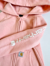 画像をギャラリービューアに読み込む, USED Carhartt Sweatshirt Romper Peach Pink 12M (70-75cm)