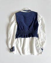 画像をギャラリービューアに読み込む, Vintage Lace Blouse and Vest Set Kids7 (120-125cm)