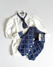 画像をギャラリービューアに読み込む, Vintage Lace Blouse and Vest Set Kids7 (120-125cm)