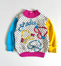 Load image into Gallery viewer, Vintage Sunglasses/Dots Turtleneck Sweatshirt 4T (100cm)
