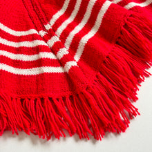 Load image into Gallery viewer, Vintage Handmade Hoodie Poncho Red 18M-2T (80-90cm)