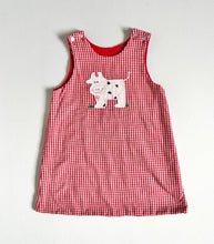 Load image into Gallery viewer, Vintage The Bailey Boys Cow/Fawn Reversible Dress 4T (100cm)
