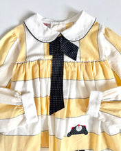 画像をギャラリービューアに読み込む, Vintage Yellow Striped×Bear Dress Kids 6 (120cm)
